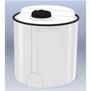  CYLINDRICAL HDPE TANK FOR DOSING STATIONS WITH OPEN SAFETY JACKET - PD + CFP SERIES